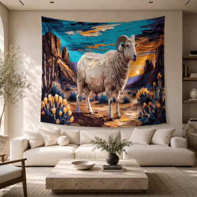 Tapisserie murale Southwestern Animals Sheep 50