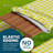Roudebush Picnic Table And Bench Fitted Tablecloth Cover, Solid Design, Flannel Backed Lining, 30 X 72 Inch, 3-Piece Set, GREEN-472280914-472280915