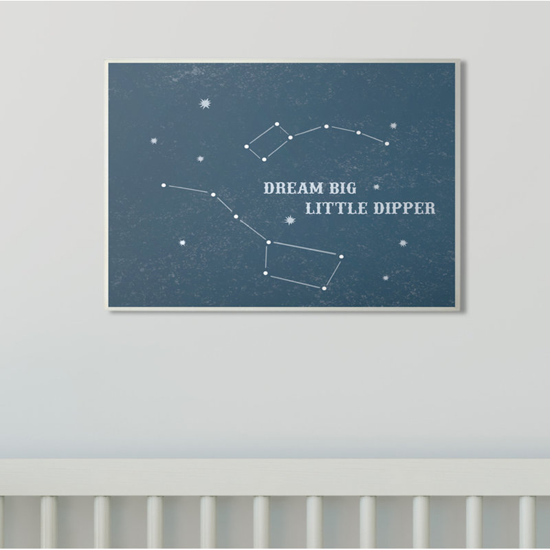 «Dream Big Little Dipper Stars», impression, H 10 po x l 15 po, Plaque murale