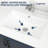 32"x18" Vanity Top Ceramic Bathroom Sink  Porcelain Rectangle Single Basin Sink with Single Faucet Hole and Overflow Hole