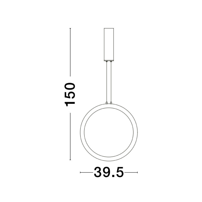1 - Light Gold LED Unique/Statement Pendant