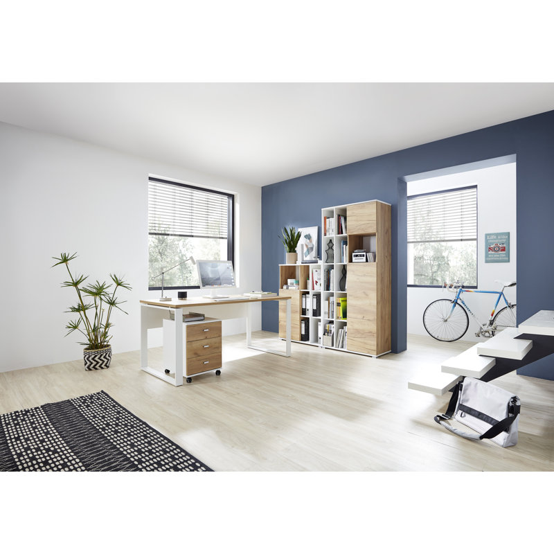 4 Piece Writing Desk Office Set