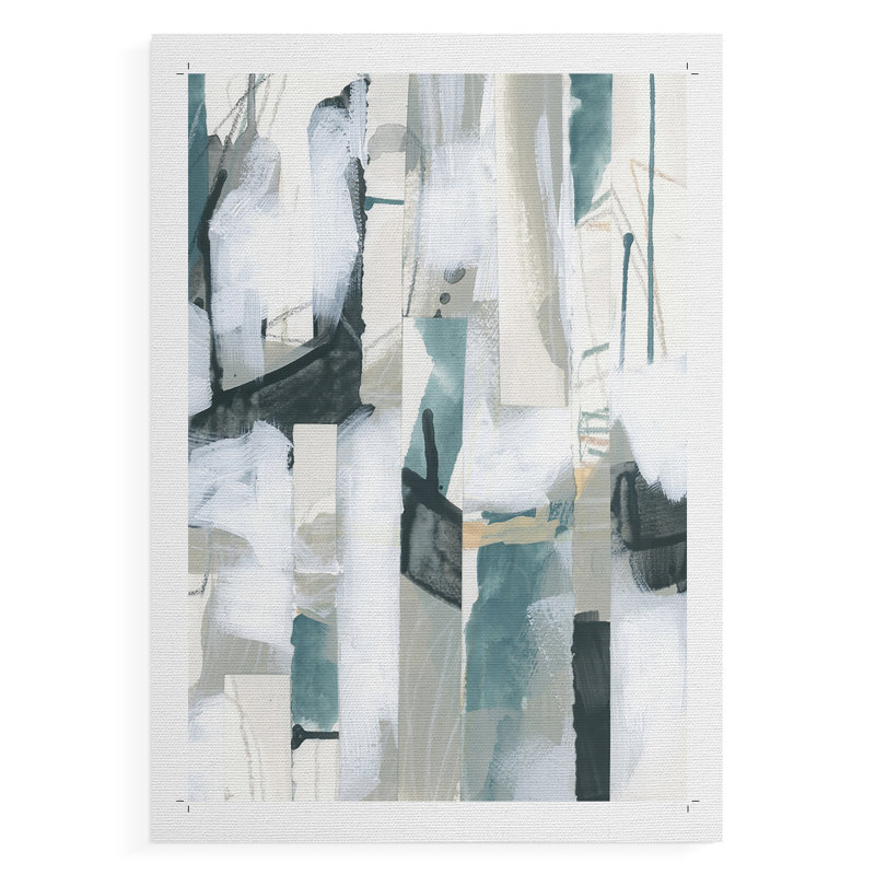 Sea Cavern Strata III - Impression sur toile seulement - NON-CADRE