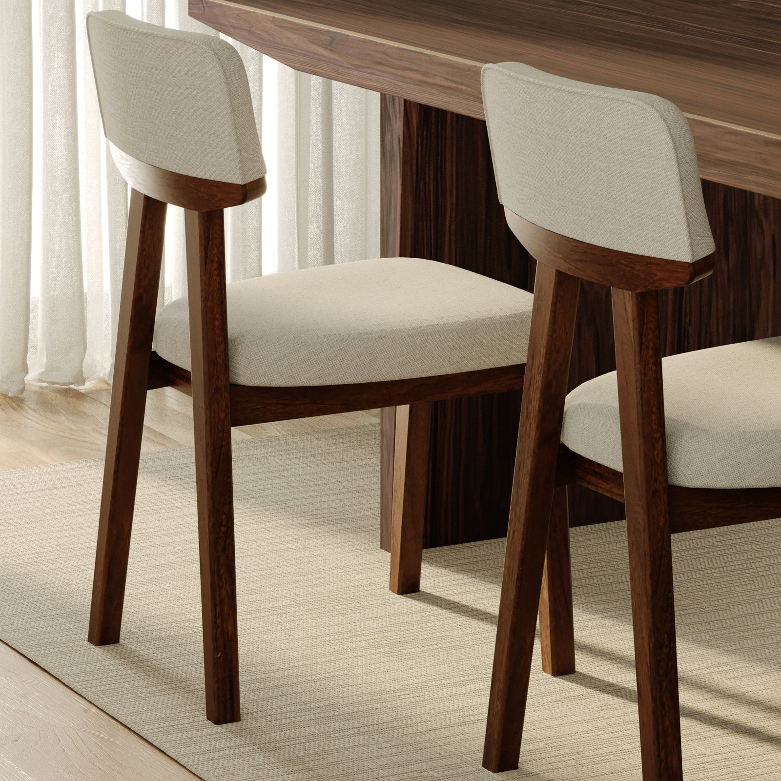 Lazaro Solid Wood Dining Chair