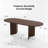 Oval Dining Table with Double Pedestal Solid Wood Kitchen Table-1457074173-1457074172