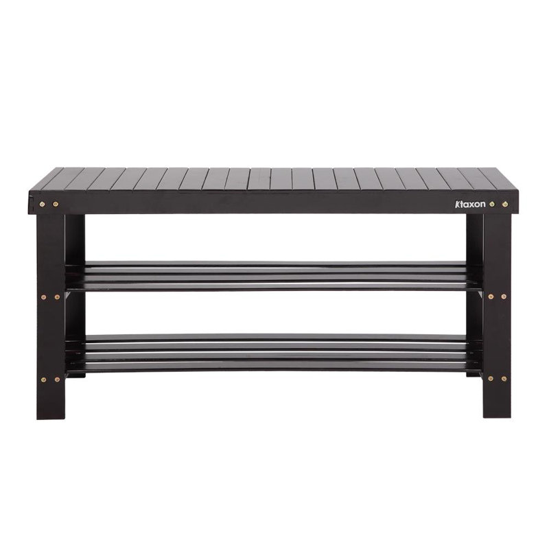 Solid Wood Storage Bench, Coffee