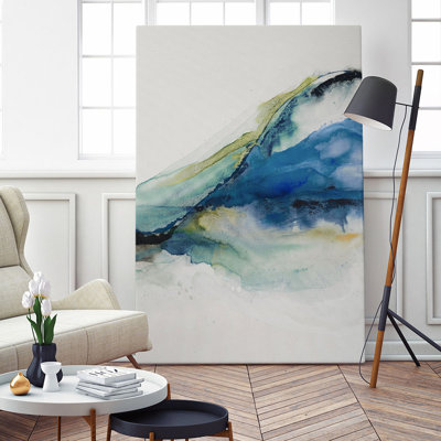 Reproduction d’art sur toile tendue « abstract terrain iv » par sisjaspe a