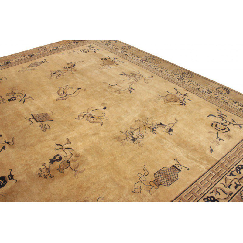One-of-a-Kind Rectangle 13' X 17'7" Hand Knotted Area Rug