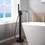 Robinet de baignoire monocommande à fixation au sol avec douche à main-82601658
