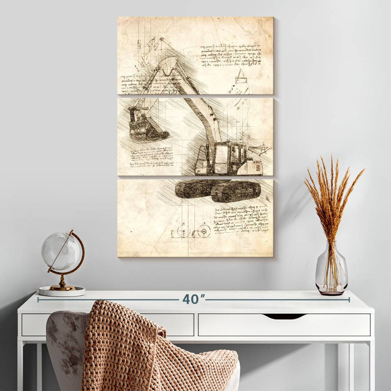 Mehar Excavator, 32" H x 20" W