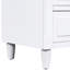 Armoire blanche à 3 chambres - Offrez une table de chevet élégante et fonctionnelle pour garder votre rangement propre-1480978811