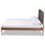 Lit plateforme très grand en tissu gris foncé classique et traditionnel Maurice-1964059977