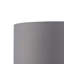 Loranger 25.8cm H Polycotton Drum Lamp Shade ( Screw On ) in Steel Grey