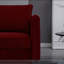 Chaise d'appoint en velours avec coussin et pieds en métal Shalon-118658295
