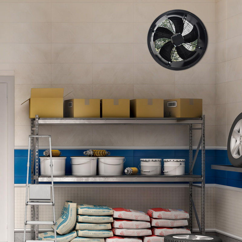 Livingandhome Ventilation Wall-Mounted Exhaust Axial Fan 16-inch