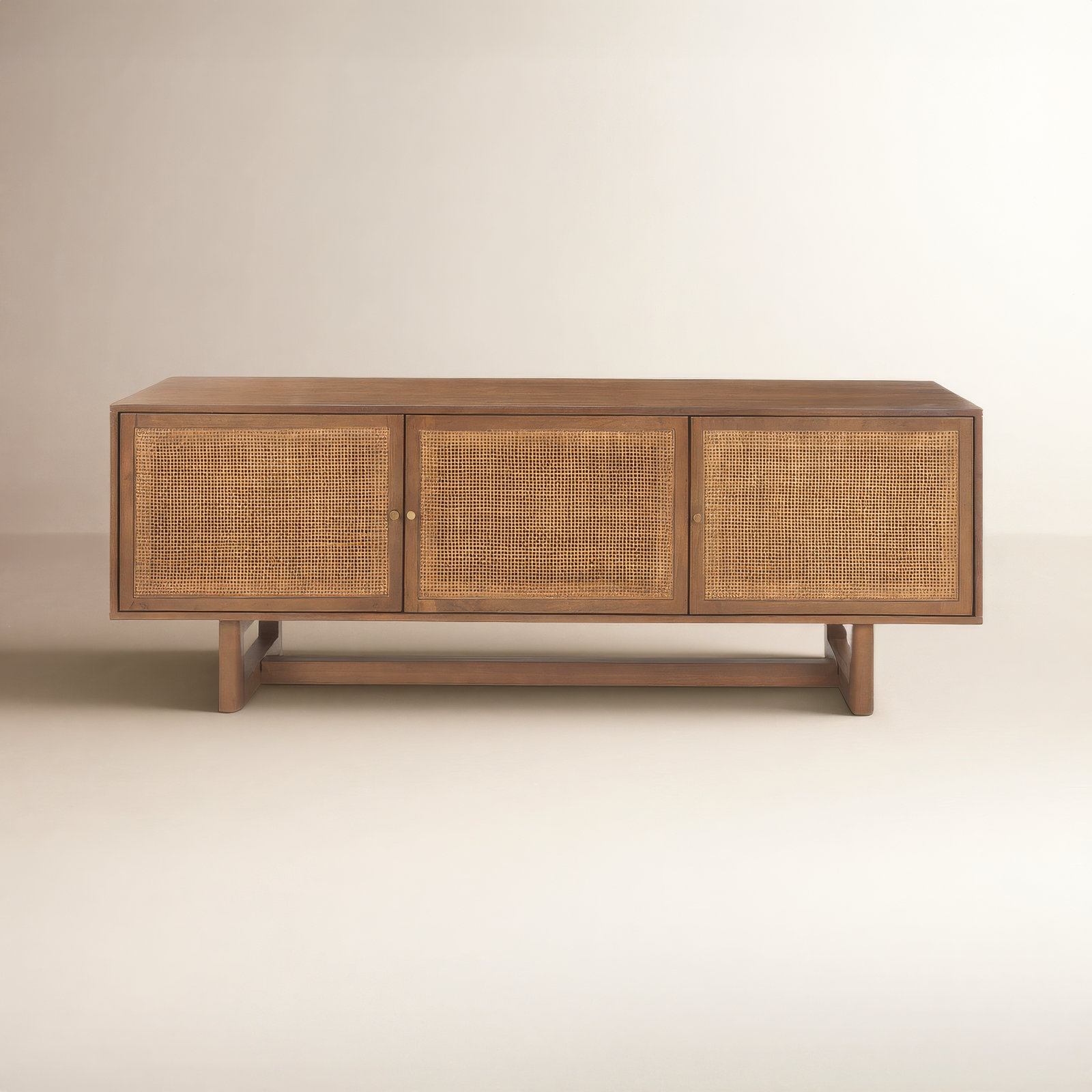 Cinna 65" Mango Media Console, Medium Brown