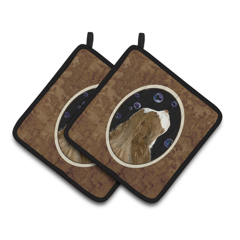 Caroline's Treasures Springer Spaniel Polyester Potholder