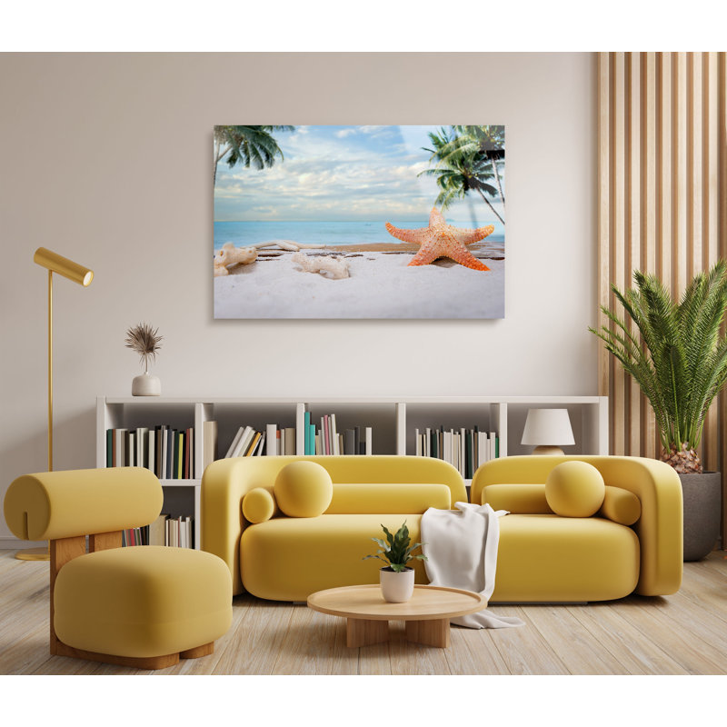 Étoile de mer, décoration murale suspendue en acrylique, H 24 po x l 36 po x P 1 po