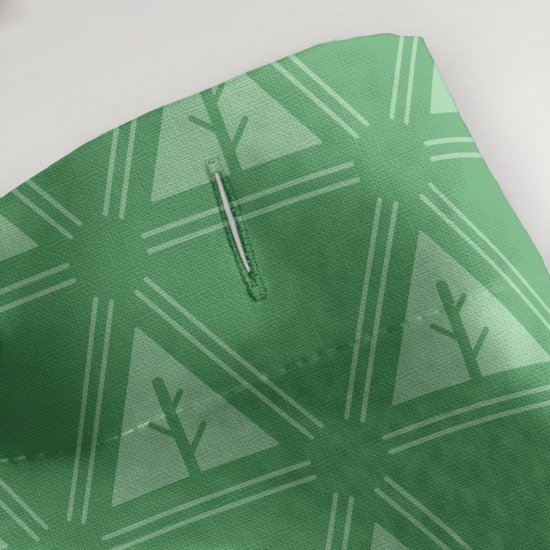 Rideau de douche à arbre simple minimaliste classic, Shamrock