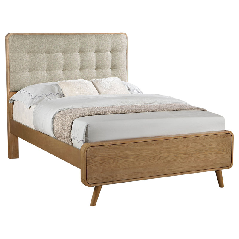 Lit plateforme double Graesen, Full, Brun / beige