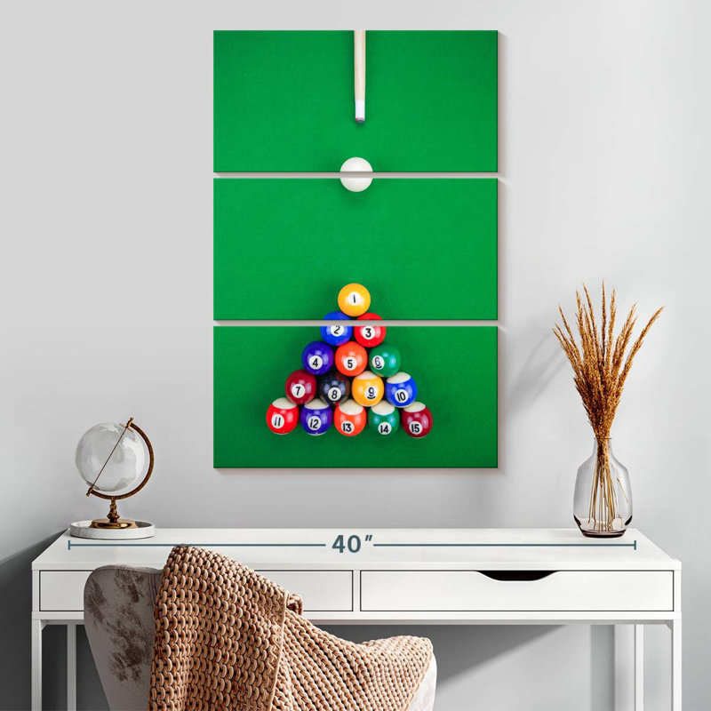 Pyramide de billard de Senne, H 32 po x l 20 po