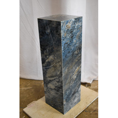 Pedestal For Artwork, Modern Marble Stone 12" x 12" x 39"H