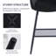 Velvet Upholstered Bar Stools with Armrests, Diamond Quilted Backrest and Metal Legs-1011233833-1011233879