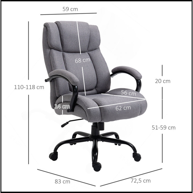 Chaise de bureau confortable et réglable pour tous, améliorant l'efficacité du travail, Gris clair