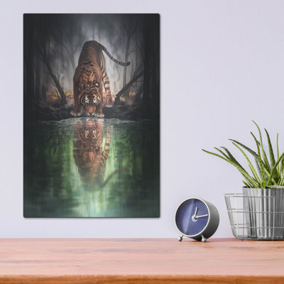 Bungalow Rose «The World I l'habitude de savoir» par JoJoesArt, art mural en métal