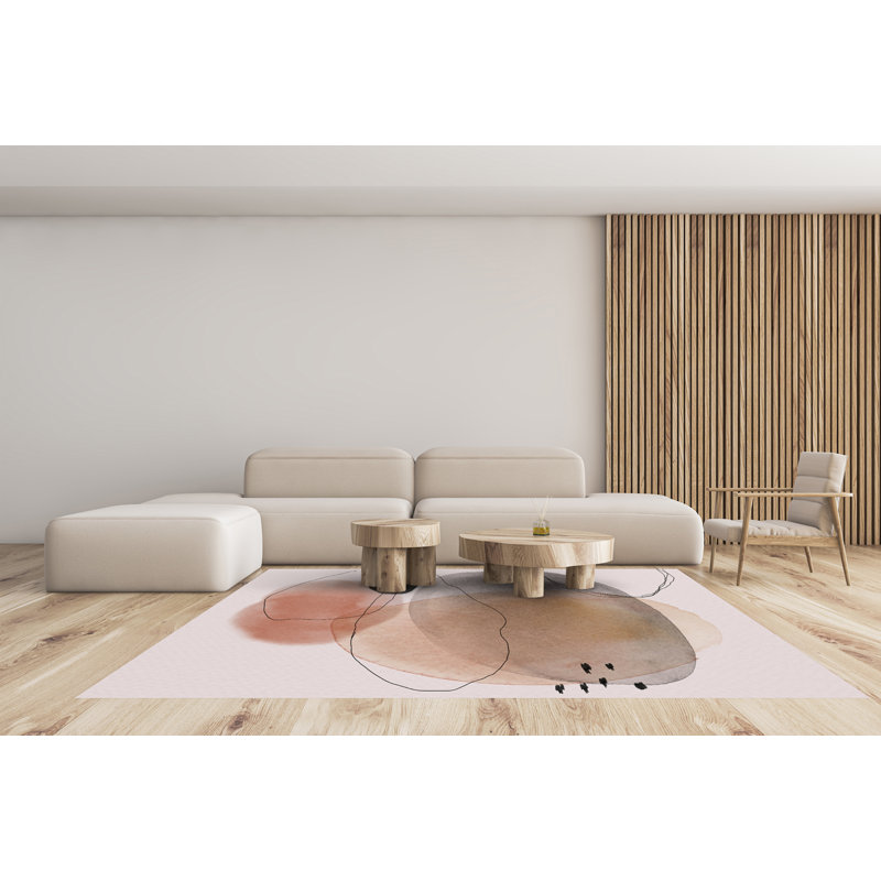 Ruzzo Vinyl Machine Printed Area Rug, Round 200cm