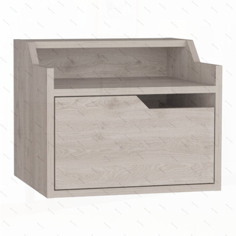 Table de chevet 1 tiroir Caesyn, Gris clair