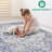 Blue/Grey Area Rug 2X3, Stylish And Pet- For Eat-In Kitchen, Living Room, Dining Room Stain- 2X3 In Home Office, Bedroom,-194914008