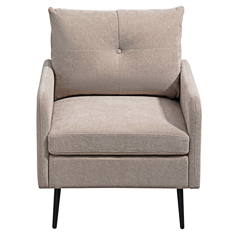 Fauteuil d'appoint rembourré, Café