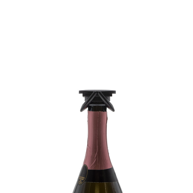 Bouchon de bouteille à pince à champagne, Noir