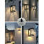 Luminaires muraux d'extérieur Jarius, lanternes extérieures imperméables, appliques murales de véranda, ensemble de 2