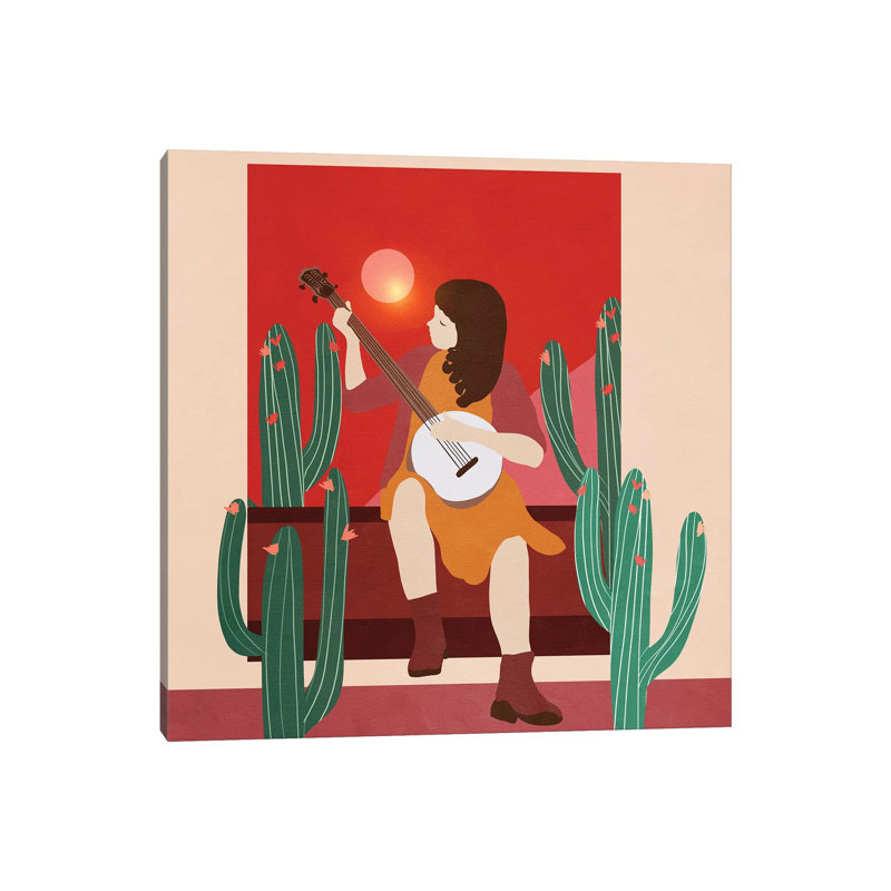 Women In Music 8 by Viviana Gonzalez - Print on Canvas, 45.72cm H x 45.72cm W x 3.81cm D, Wrapped Canvas