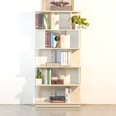 L 31,5 po x H 64,56 po Bibliothèque libre Bibliothèque de rangement ouverte à 5 niveaux en bois aggloméré pour le bureau à domicile