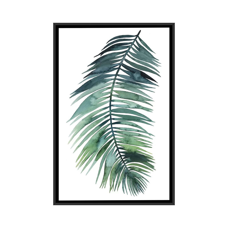 « unattached palm vii ii », reproduction sur toile, H 26 po x l 18 po x P 1,5 po, Toile avec cadre flottant noir