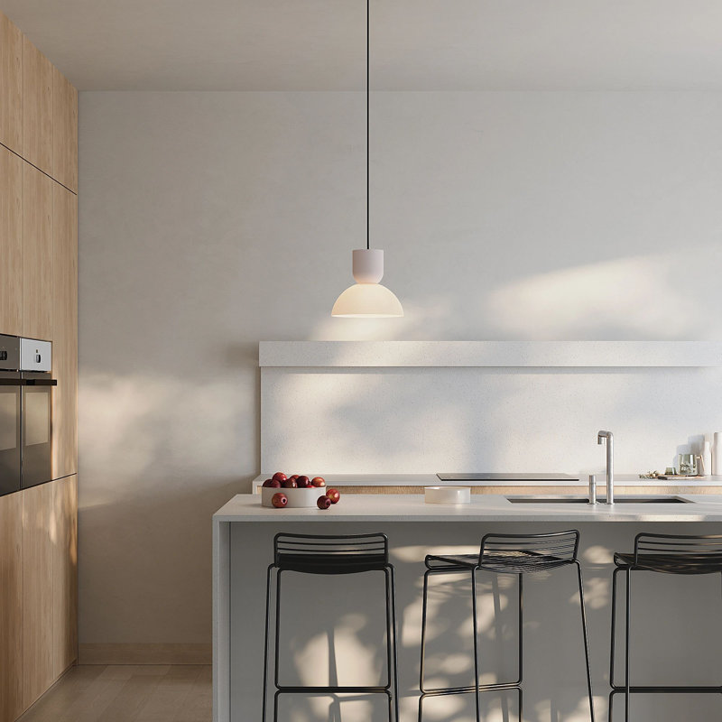 Buia Pendant Light, Peach, Black