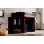 Lit mezzanine avec bureau et rangement, lumières DEL, double Gaming-2084444384