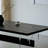Acrylic solid wood combined dining table-258758217