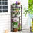 3-Tier Metal Bathroom Organizer, Freestanding Over The Toilet Storage Rack w/Anti-Tippling Devices-1128079367