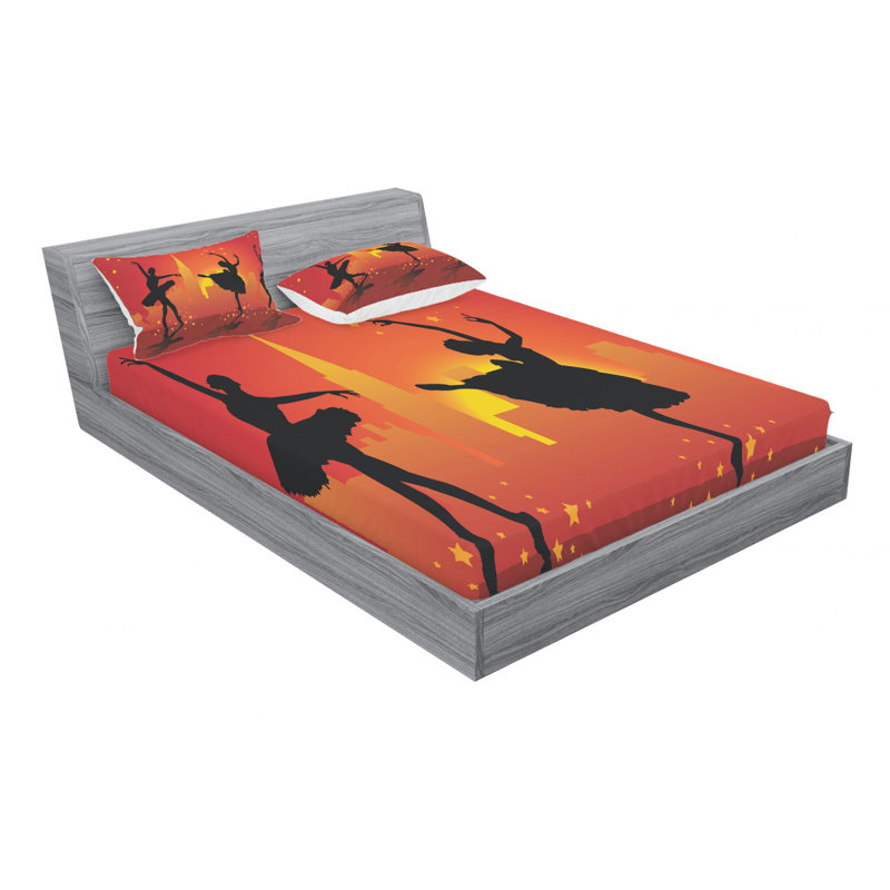 Microfiber Sheet Set, Queen Sheet Set with Fitted Sheet