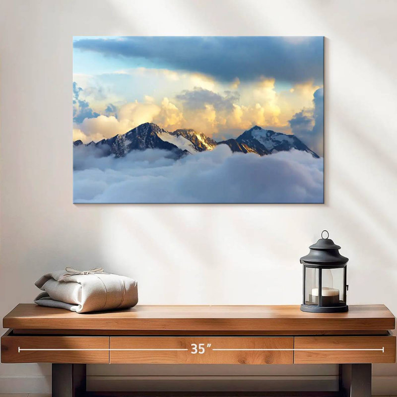 Alvord Alpine Snowy Mountains, 16" H x 24" W