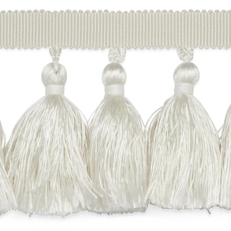 Valentin Silk Tassel, White/Off-White/Beige