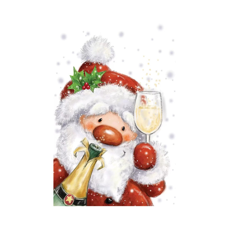 Santa VI by MAKIKO - Wrapped Canvas Print, 66.04 cm H x 45.72 cm W x 1.91 cm D