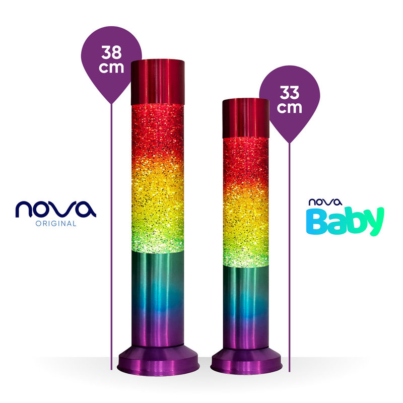 Baby Rainbow Glitter Lamp