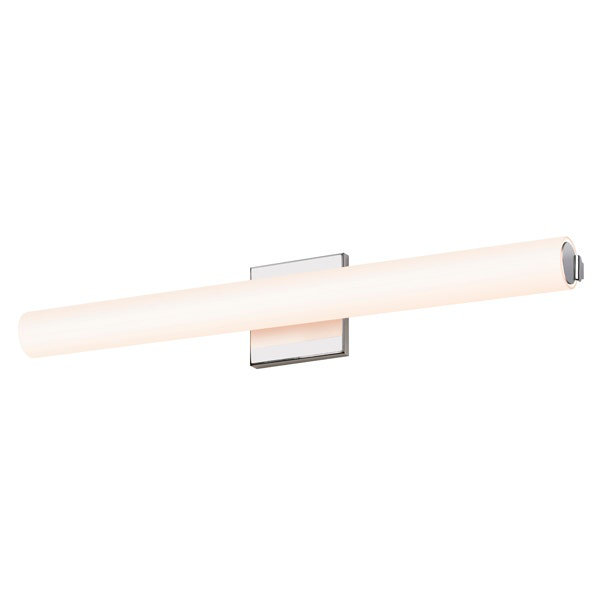 Tubo Slim 1 - Light LED Bath Bar, Satin Nickel, Flat