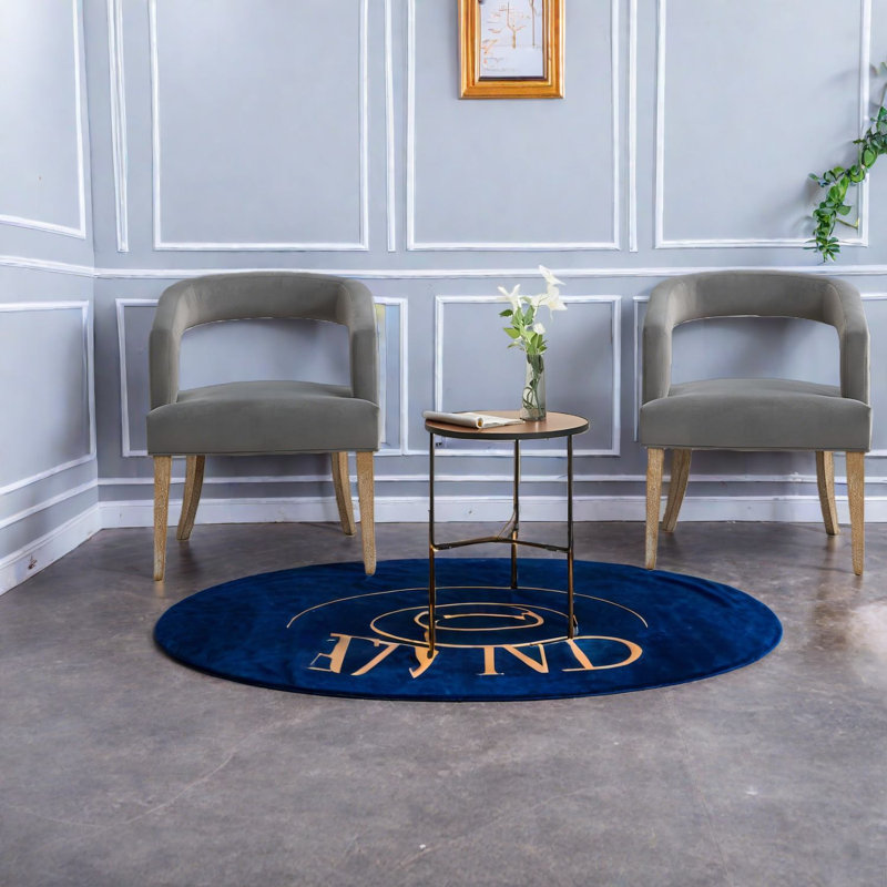 Ensemble de chaises d'appoint modernes en velours, pieds en bois, dossier ouvert pour la salle à manger et le salon