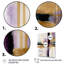 Abstrait géométrique mauve et doré - impression sur toile 3 pièces-87918152-87918153